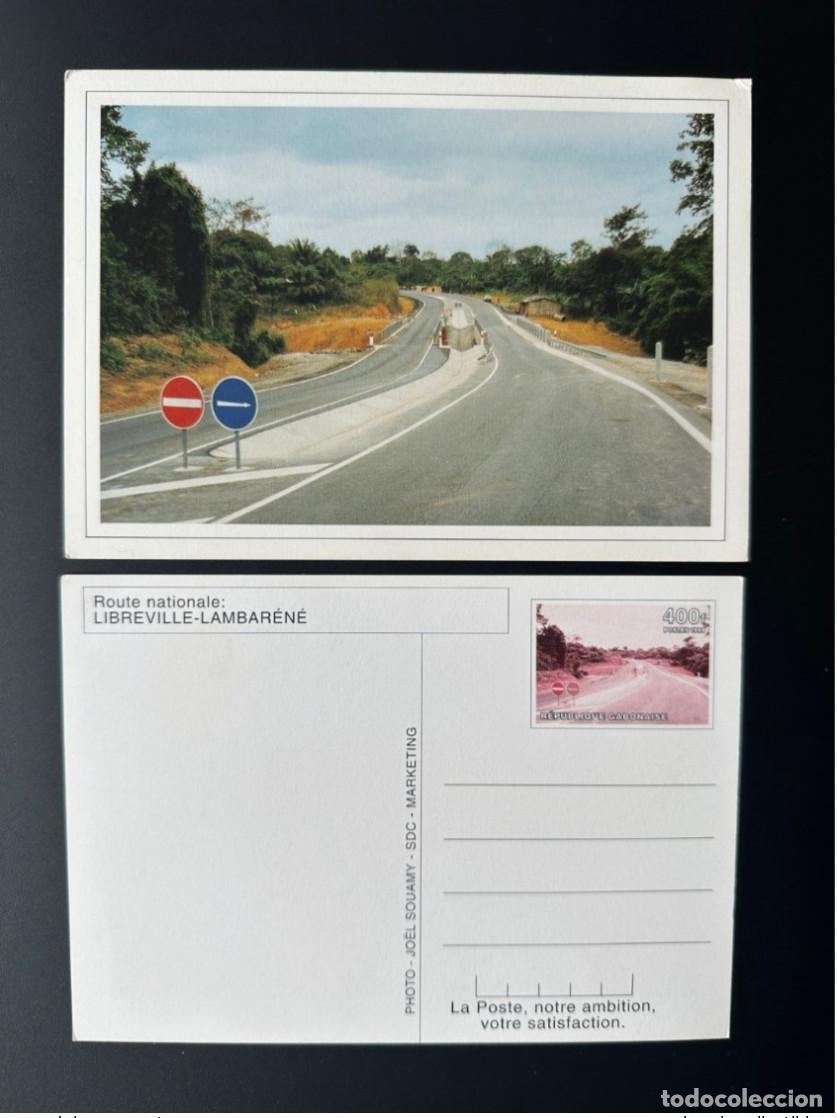 Sellos: Gab&oacute;n 1998 Mi.? Papeler&iacute;a postal Route Nationale Libreville Lambar&eacute;n&eacute;