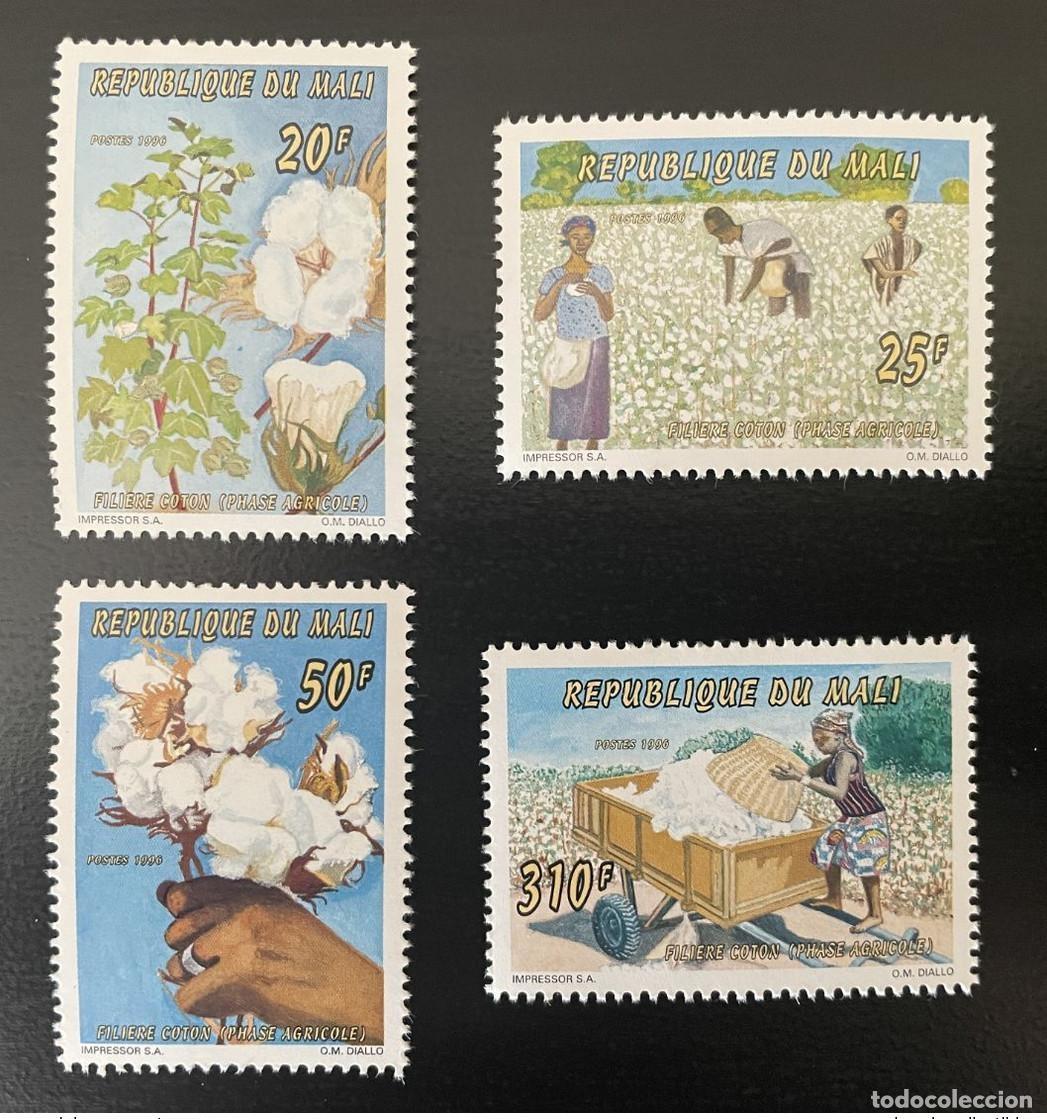 Sellos: Mali 1996 Mi. 1601 - 1604 Industria algodonera Baumwollanbau Cotton MNH