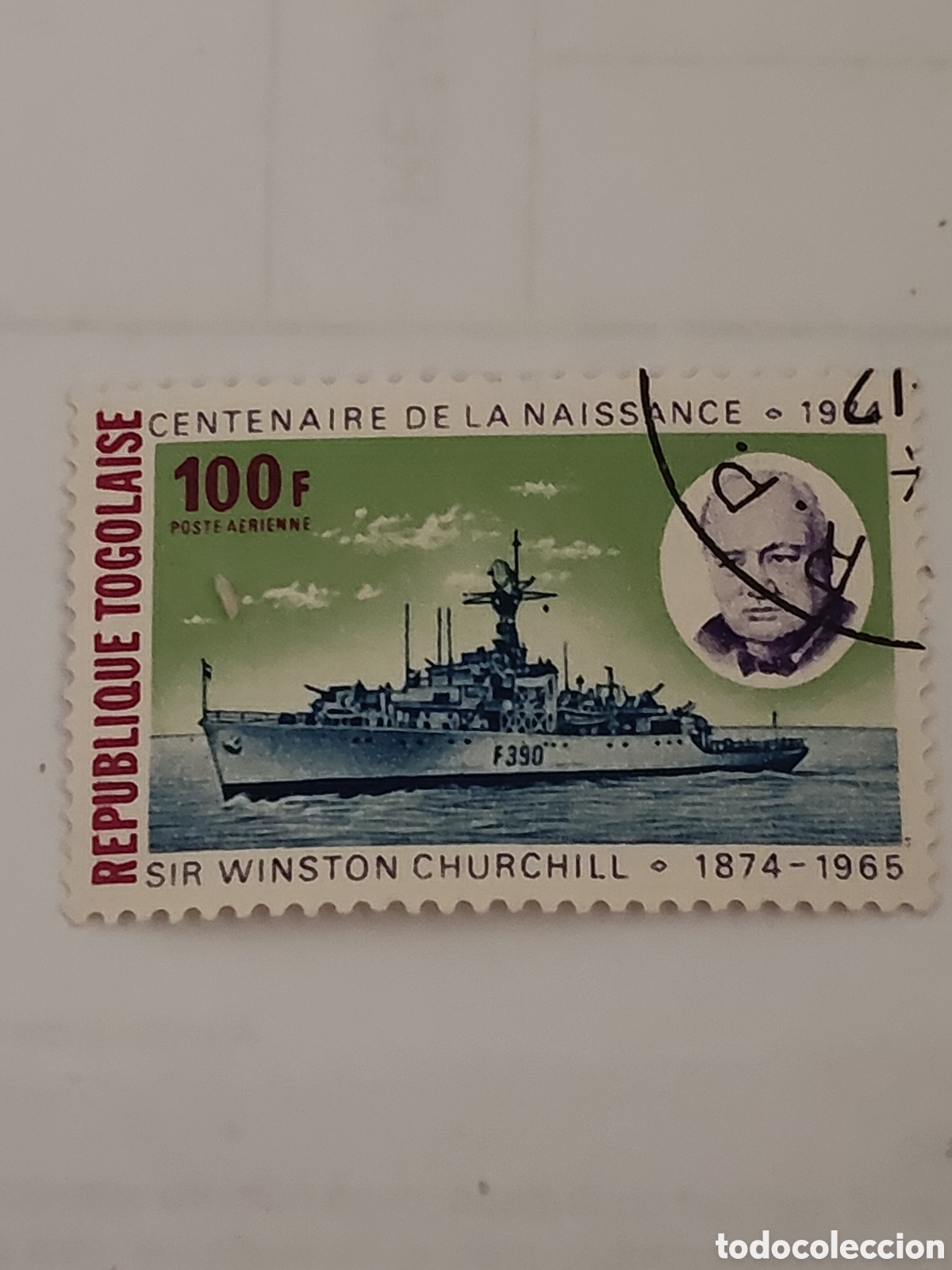 Sellos: Sello de Togo centenario del nacimiento de Sir Winston Churchill 1974