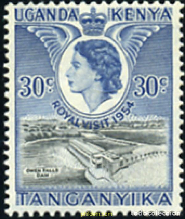 Sellos: 336875 MNH ESTE AFRICANO 1954 ISABEL II