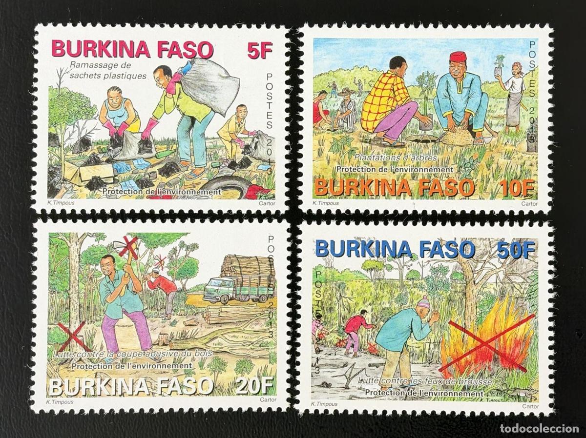 Sellos: Burkina Faso 2013 Mi. 1970-1973 protecci&oacute;n del medio ambiente &aacute;rboles