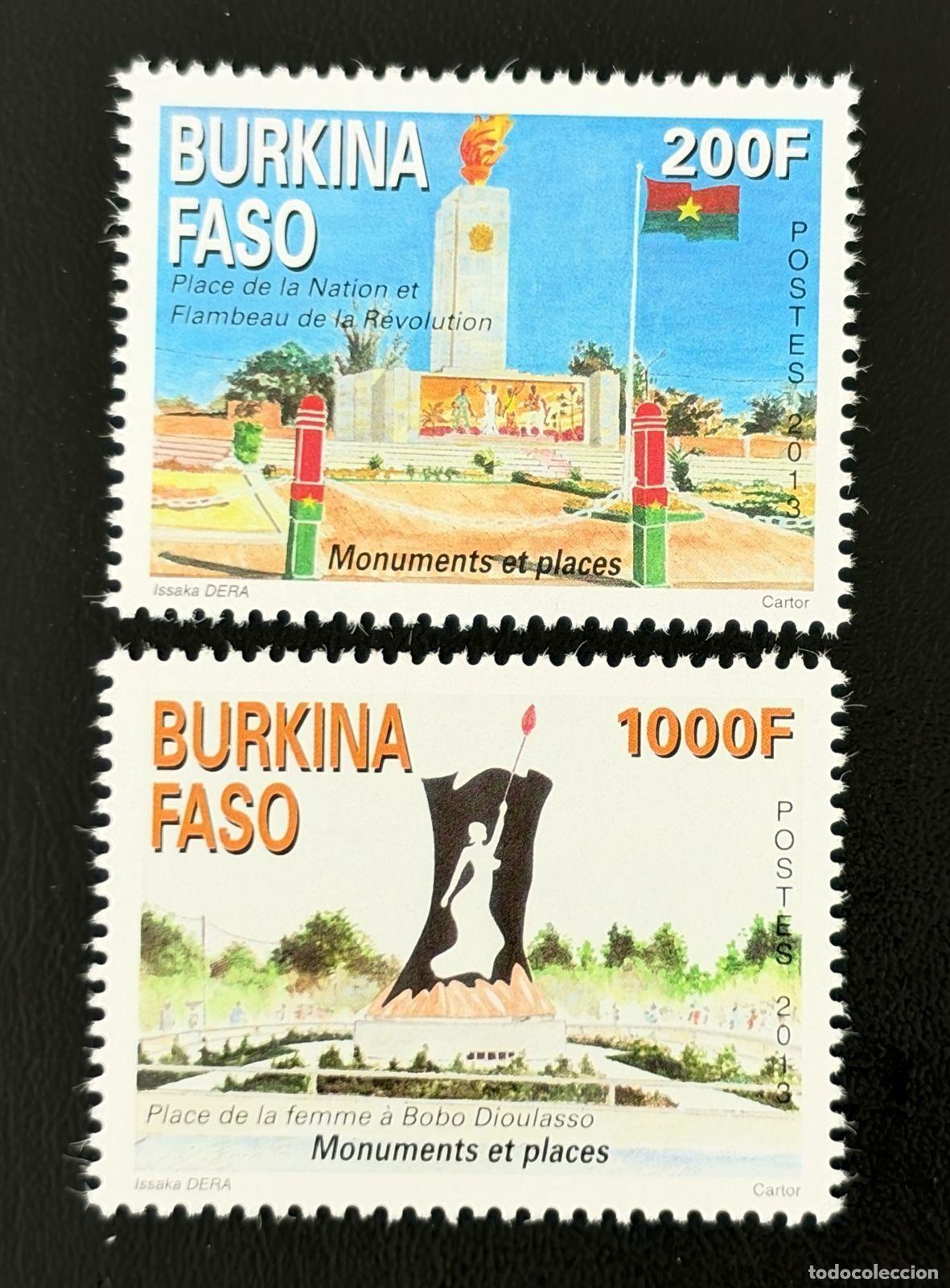 Sellos: Burkina Faso 2013 Mi. 1974-1975 Monumentos Plaza Naci&oacute;n Bobo Dioulasso