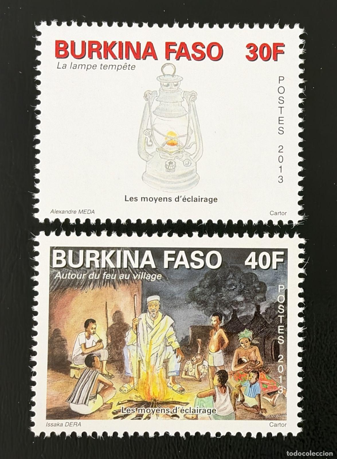 Sellos: Burkina Faso 2013 Mi. 1976-1977 medios de iluminaci&oacute;n l&aacute;mpara tormenta