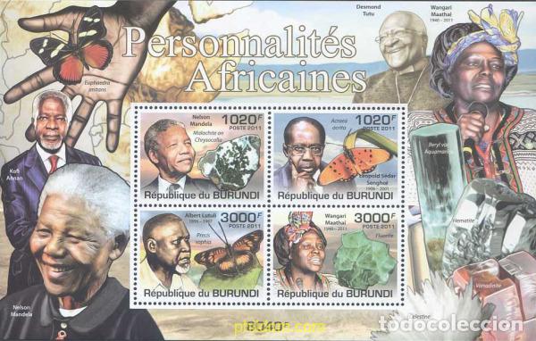 Francobolli: 639210 MNH BURUNDI 2011 PERSONALIDADES AFRICANA
