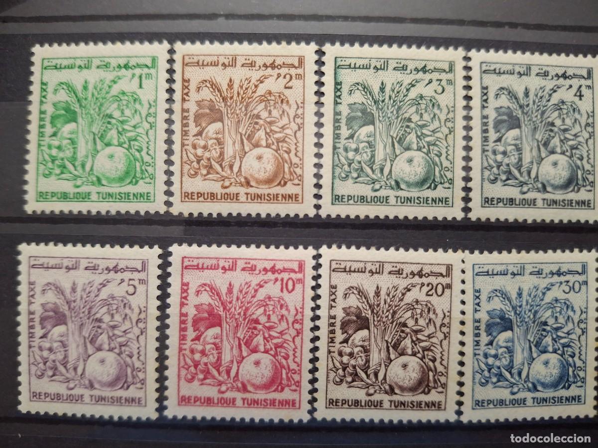 Timbres: HB1682 GRANDES SERIES MUNDIALES sellos en NUEVO** Rep. TUNEZ 1960 tasas 74/81