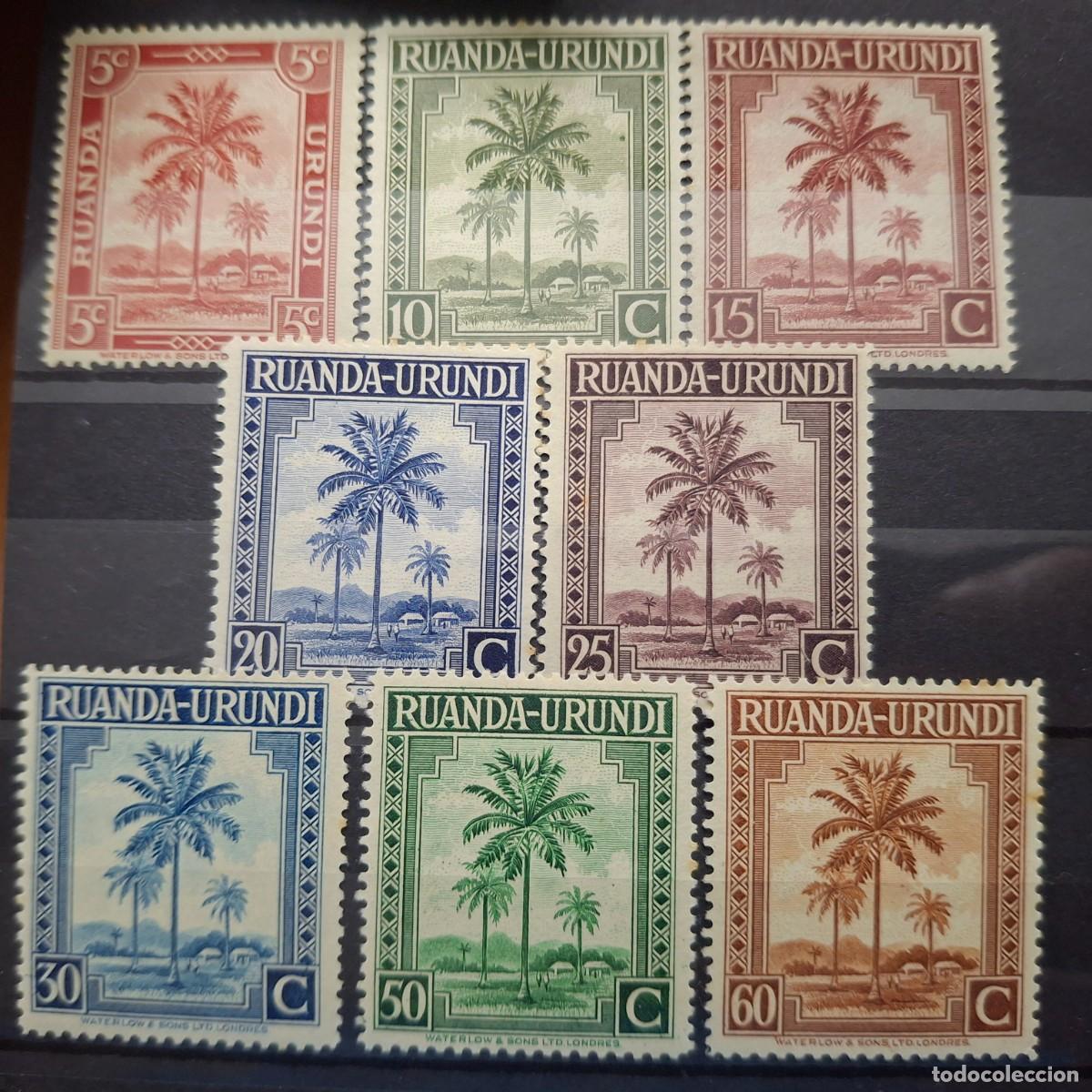 Selos: HB1683 GRANDES SERIES MUNDIALES sellos en NUEVO** RUANDA 1942 Yvert 126/133