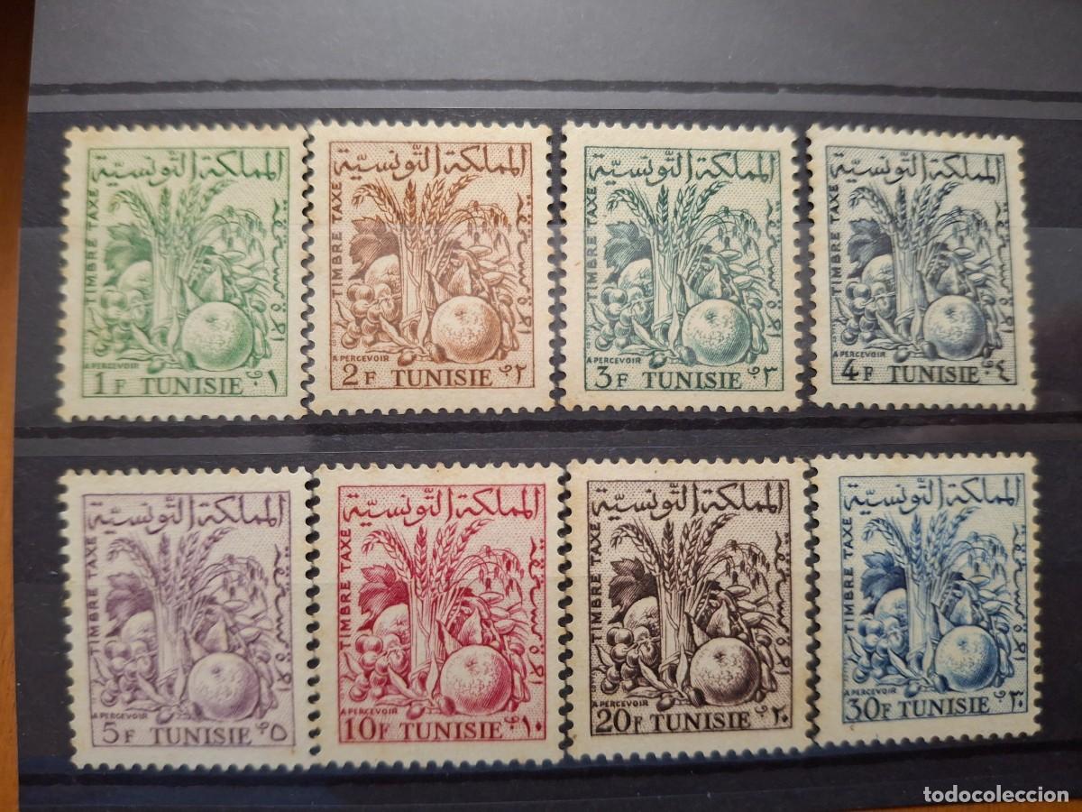 Stamps: HB1692 GRANDES SERIES MUNDIALES sellos en NUEVO** TUNEZ tasas Michel T67/74