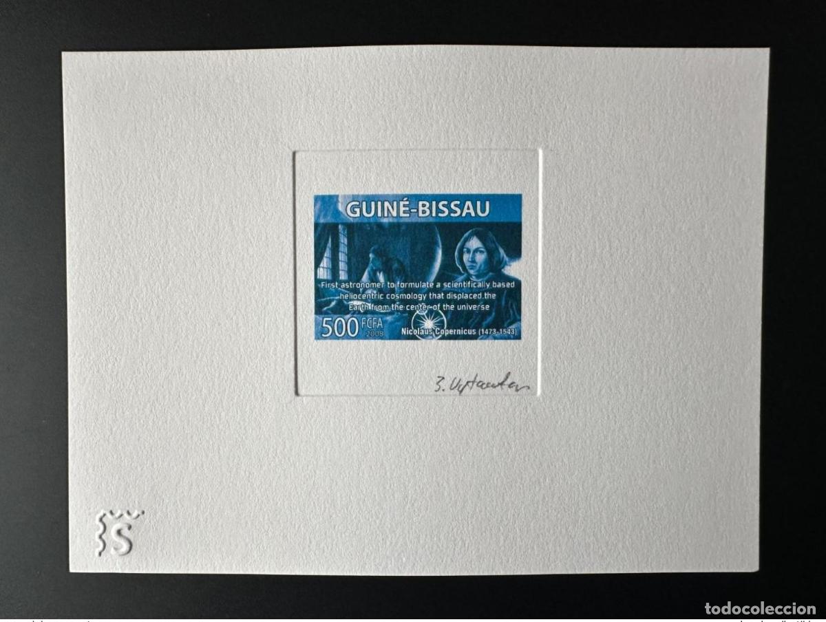 Stamps: Guinea Bissau 2008 Mi. 3930 Prueba de artista Nicolas Copernic BLUE
