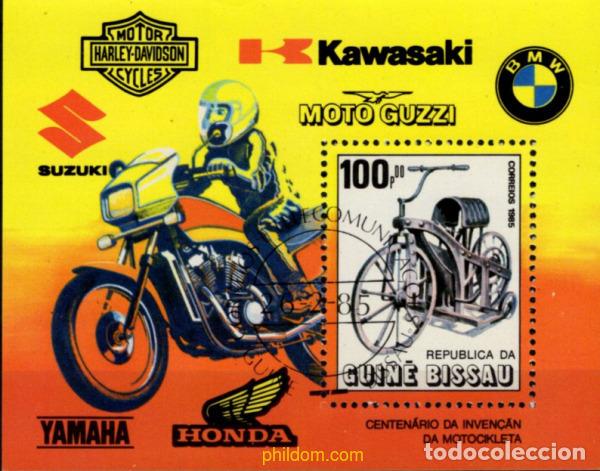 Selos: 796651 USED GUINEA BISSAU 1985 CENTENARIO DE LA MOTOCICLETA