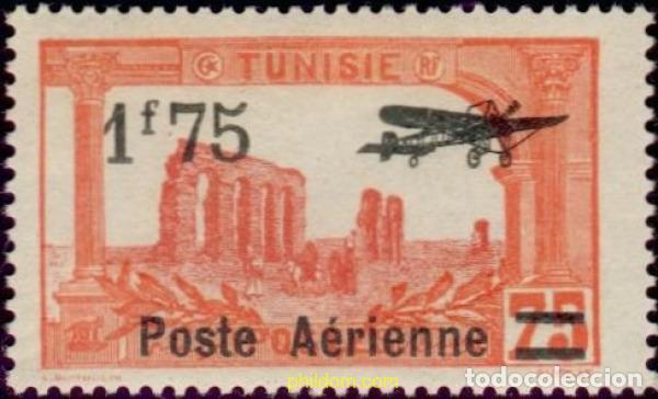 Briefmarken: 796488 MNH TUNEZ 1927 SOBRECARGADOS. A&eacute;REOS.