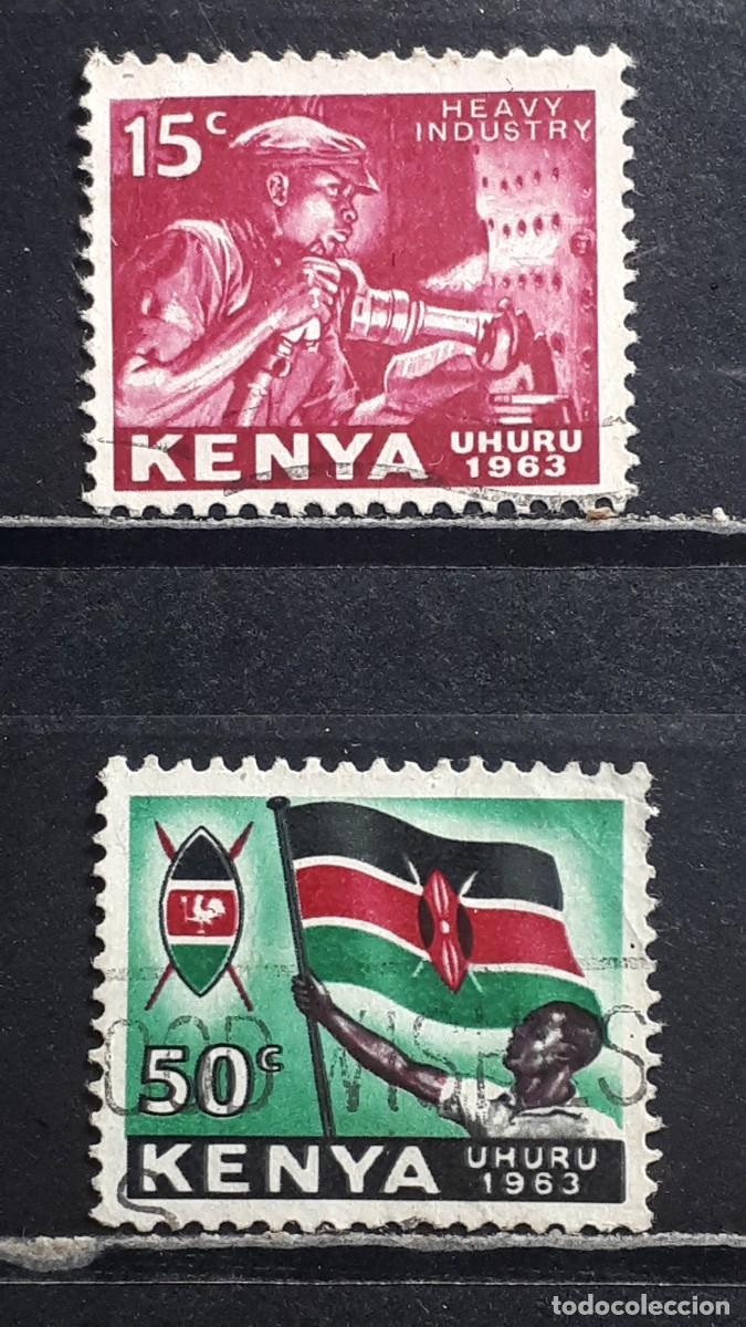 Selos: KENIA. A&Ntilde;O 1963. &deg;. YVERT 3, 7.
