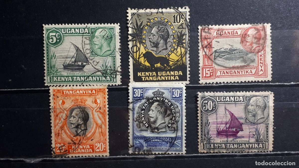 Selos: KENIA, UGANDA, TANGANIKA. A&Ntilde;O 1935. &deg;. YVERT 34/9