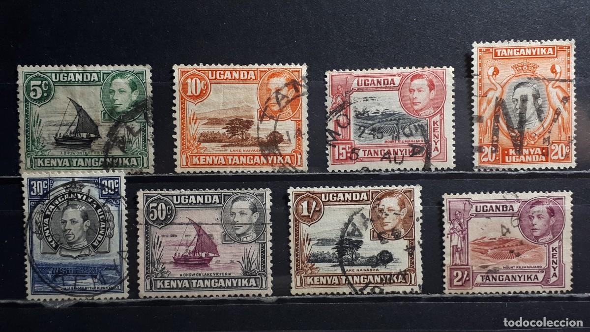 Selos: KENIA, UGANDA, TANGANIKA. A&Ntilde;O 1938. &deg;. YVERT 51/8
