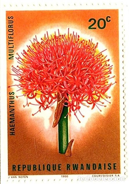 Briefmarken: Ruanda. Flores. YT-149. Nuevos con goma