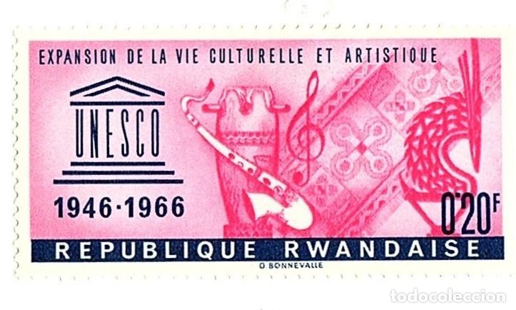 Briefmarken: Ruanda. Aniversario de la UNESCO. YT-183/186222. Nuevos con goma