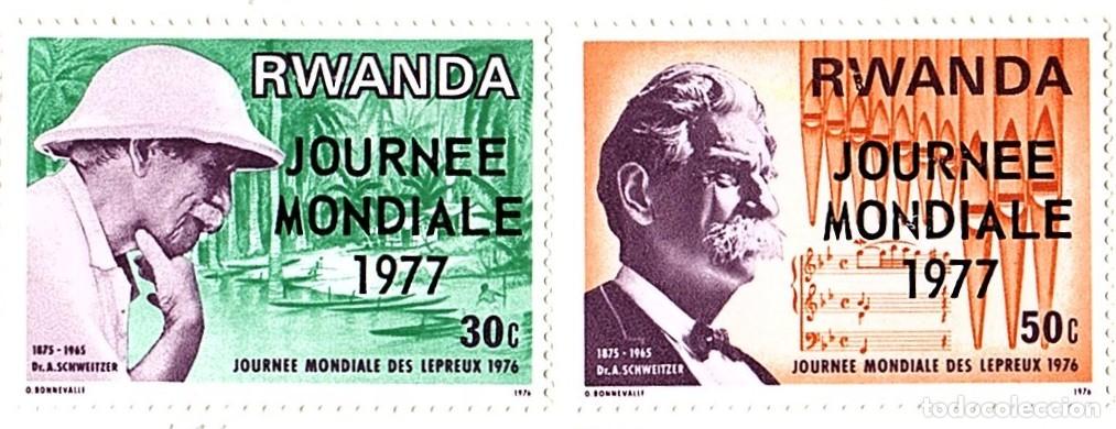 Briefmarken: Ruanda. Conferencia Mundial de la Lengua. 1977l. YT-763-764. Nuevos con goma