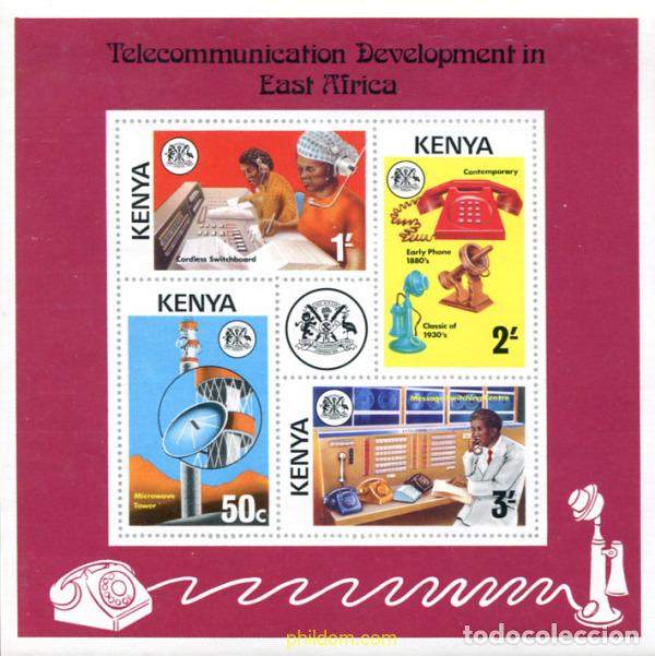 Sellos: 314404 MNH KENIA 1976 DESARROLLO DE LA TECOMUNICACION