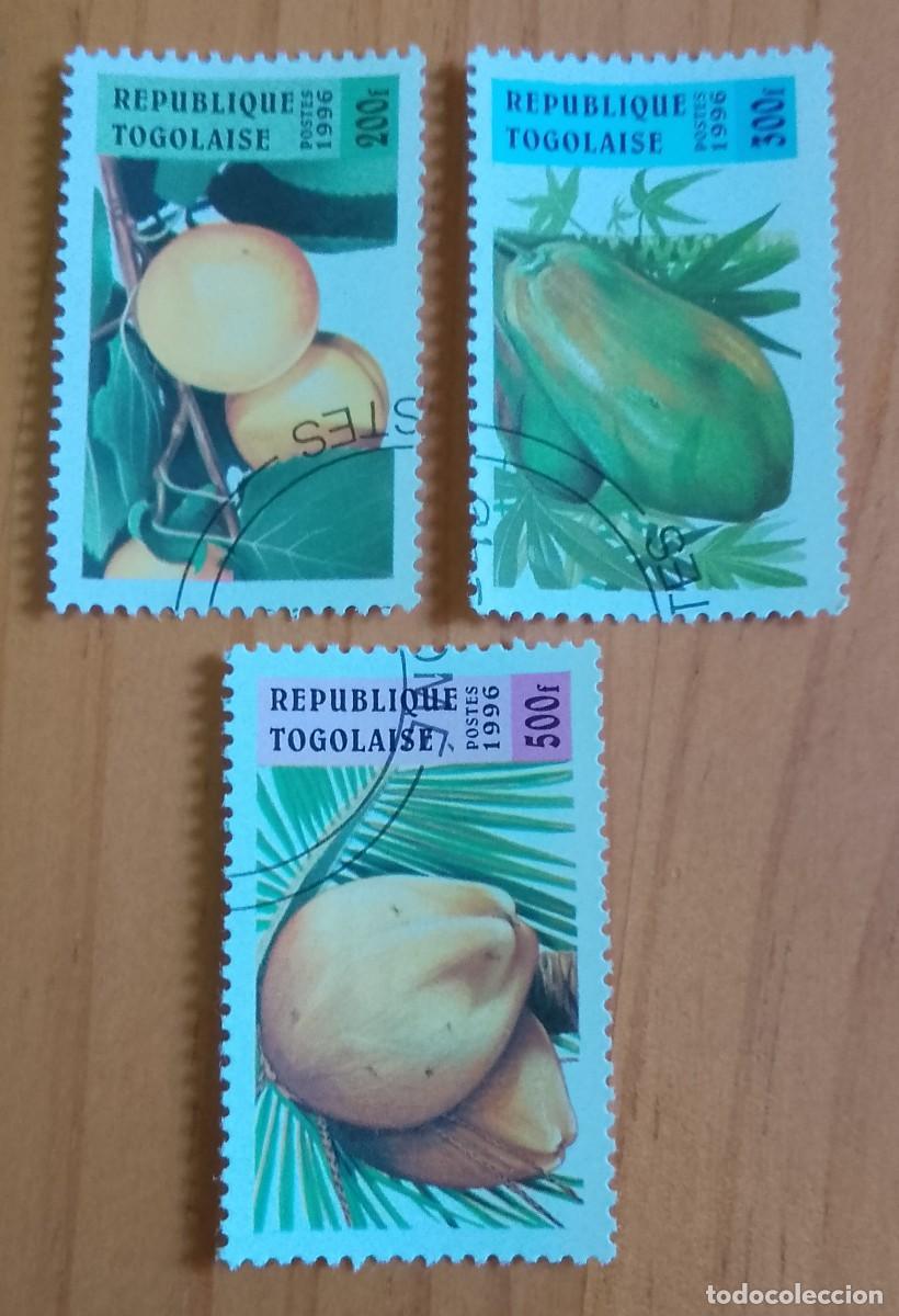 Francobolli: TOGO - A&Ntilde;O 1996 - LOTE 3 SELLOS FLORA, FRUTA - VER DESCRIPCI&Oacute;N