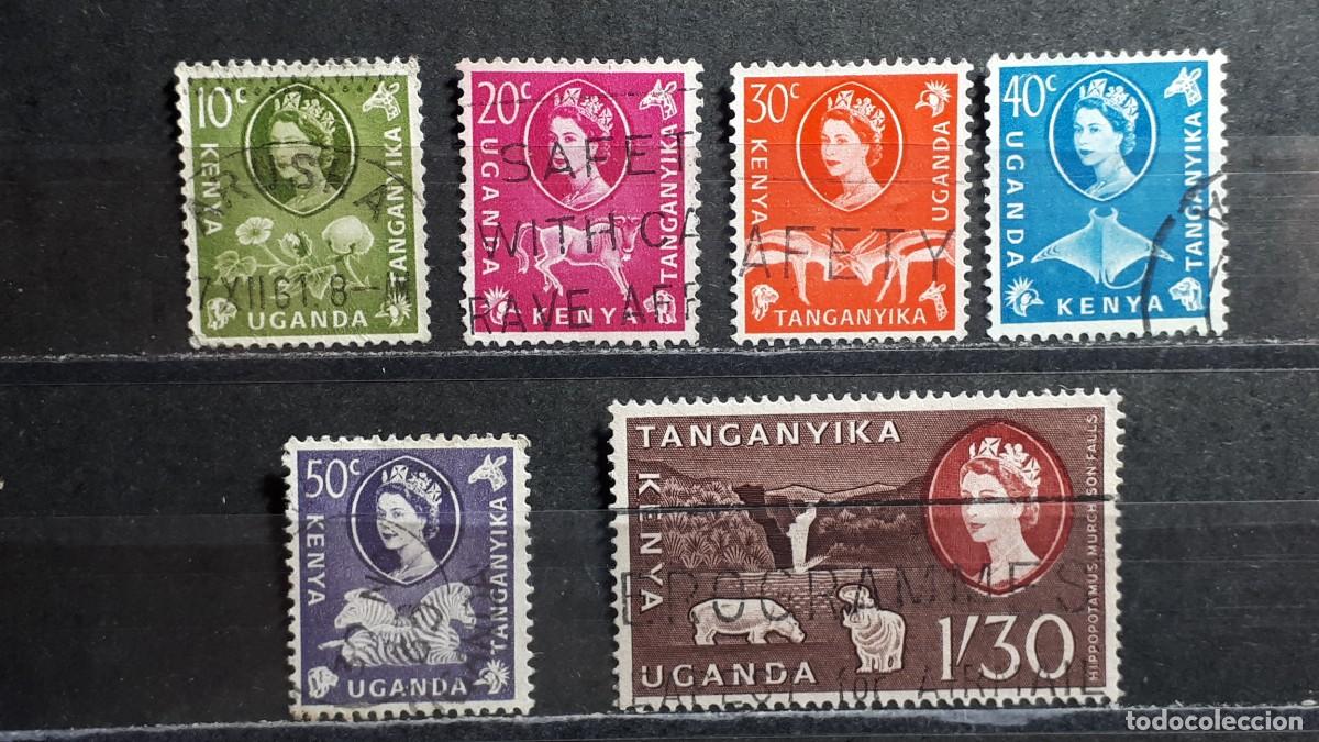 Francobolli: KENIA, UGANDA, TANGANIKA. A&Ntilde;O 1960. &deg;. YVERT 106, 108, 110/2, 115