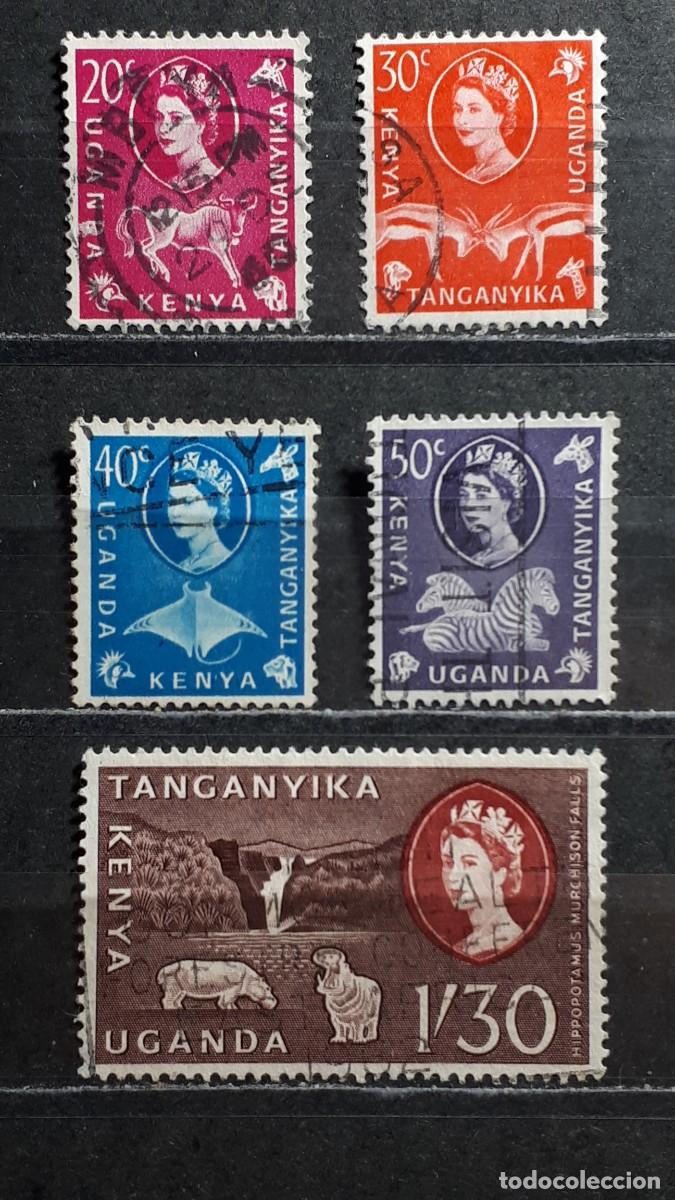 Francobolli: KENIA, UGANDA, TANGANIKA. A&Ntilde;O 1960. &deg;. YVERT 108, 110/12, 115
