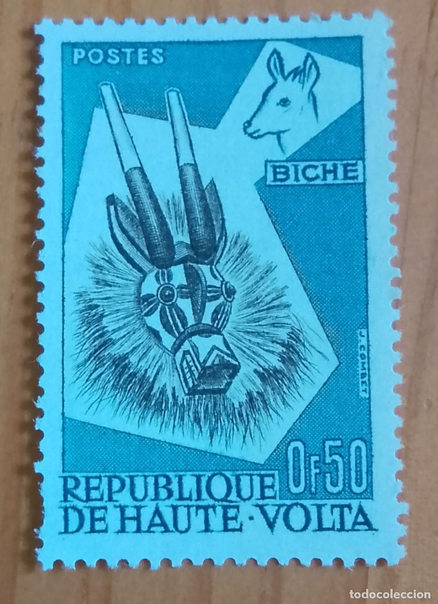 Timbres: ALTO VOLTA - V/F 0,50 - A&Ntilde;O 1971 - BICHE, CIERVA, M&Aacute;SCARA DE ANIMAL - VER DESCRIPCI&Oacute;N