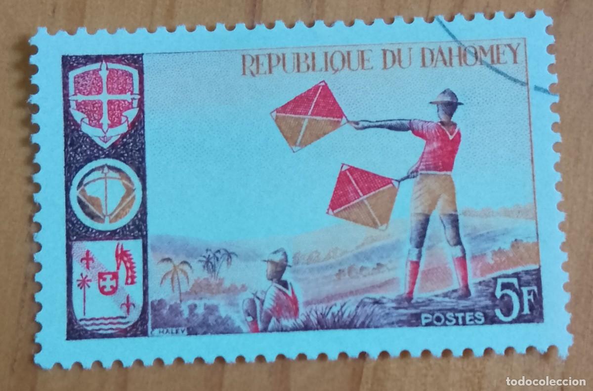Timbres: DAHOMEY - V/F 5 F - C. HALEY - SE&Ntilde;ALES DE BANDERA - VER DESCRIPCI&Oacute;N