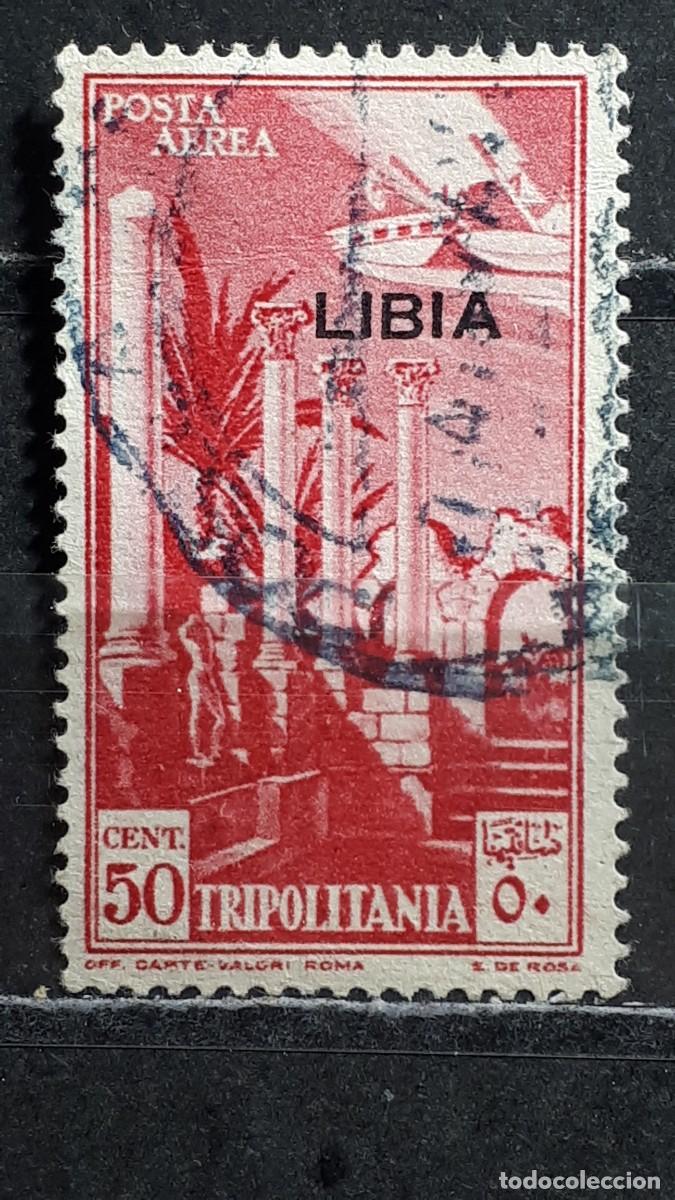 Stamps: LIBIA. COLONIA ITALIANA. &deg;. A&Ntilde;O 1936. YVERT A&eacute;reo 4