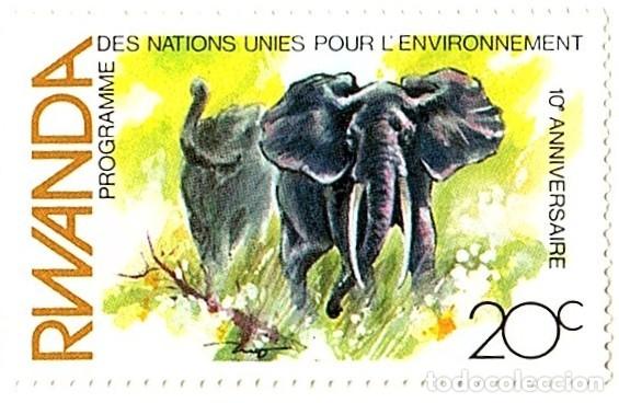 Briefmarken: Ruanda. Protecci&oacute;n Animales y plantas. 1982. YT-1071/1073. Nuevos con goma