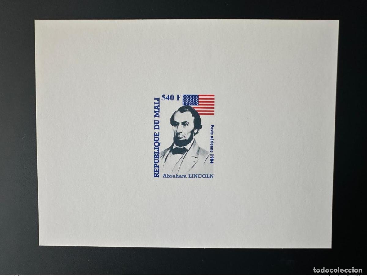 Timbres: Bandera Mi. 990 de Mali 1984 a prueba lujo Abraham Lincoln presidente EE. UU.