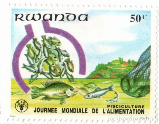 Timbres: Ruanda. Jornada Mundial de la alimentaci&oacute;n 1952. YT-1040-1041. Nuevos con goma