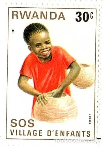 Briefmarken: Ruanda. Ciudad de los Ni&ntilde;os. 1981. YT-985/986. Nuevos con goma