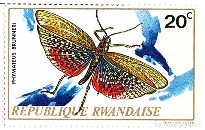 Francobolli: Ruanda. Insectos. 1969. YT-501. Nuevos con goma