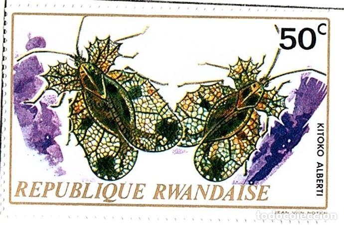 Francobolli: Ruanda. Insectos. 1969. YT-503. Nuevos con goma