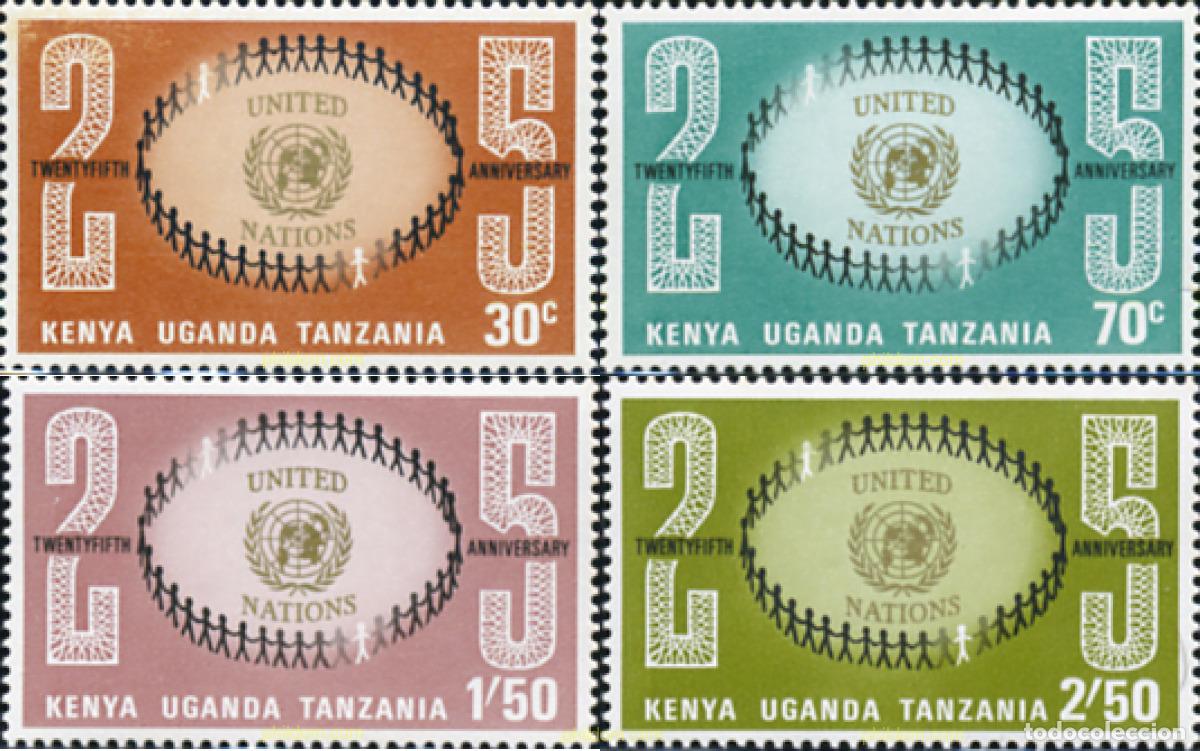 Stamps: 215054 MNH ESTE AFRICANO 1970 25 ANIVERSARIO DE LAS NACIONES UNIDAS