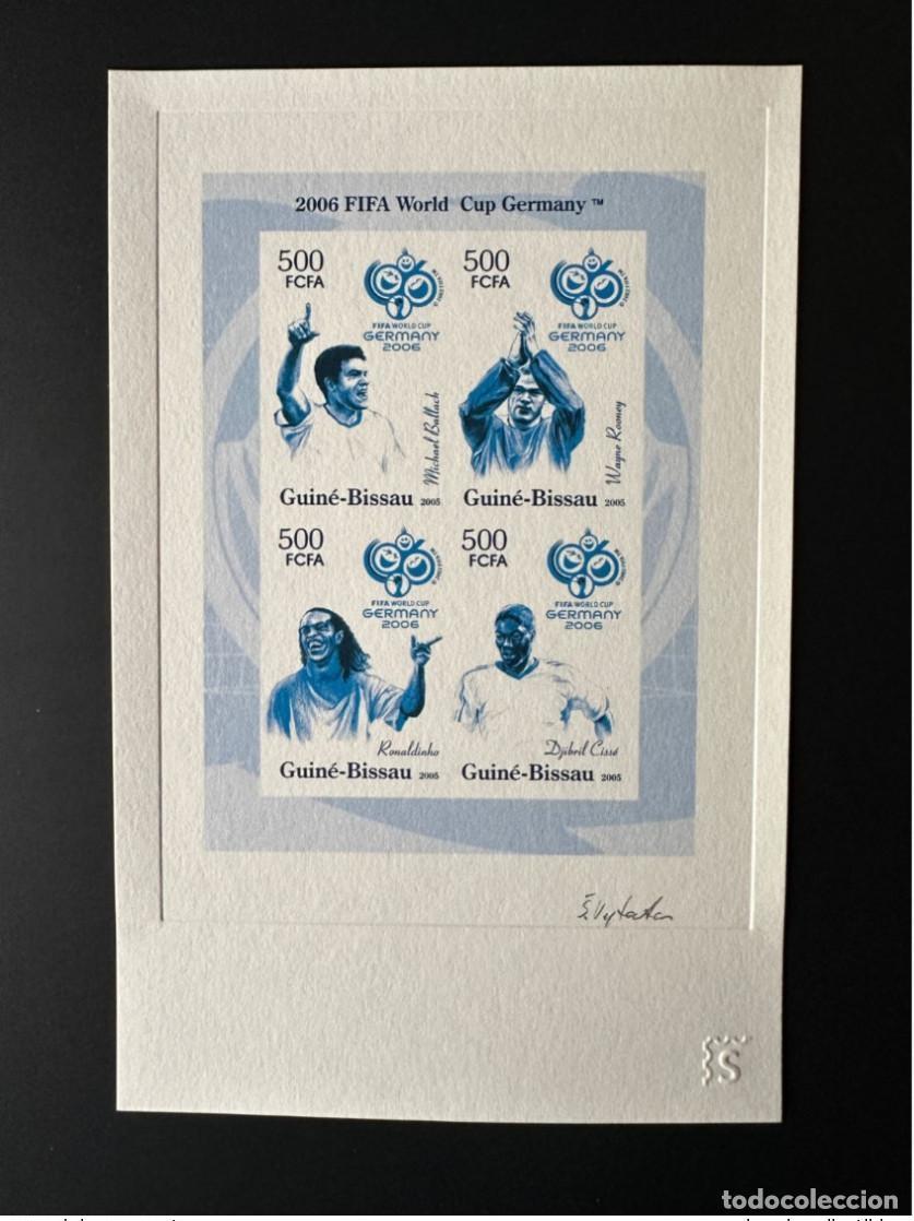 Timbres: Guinea Bissau 2006 Prueba art&iacute;stica Mi. 3265-3268 Copa Mundial de la FIFA Alemania B