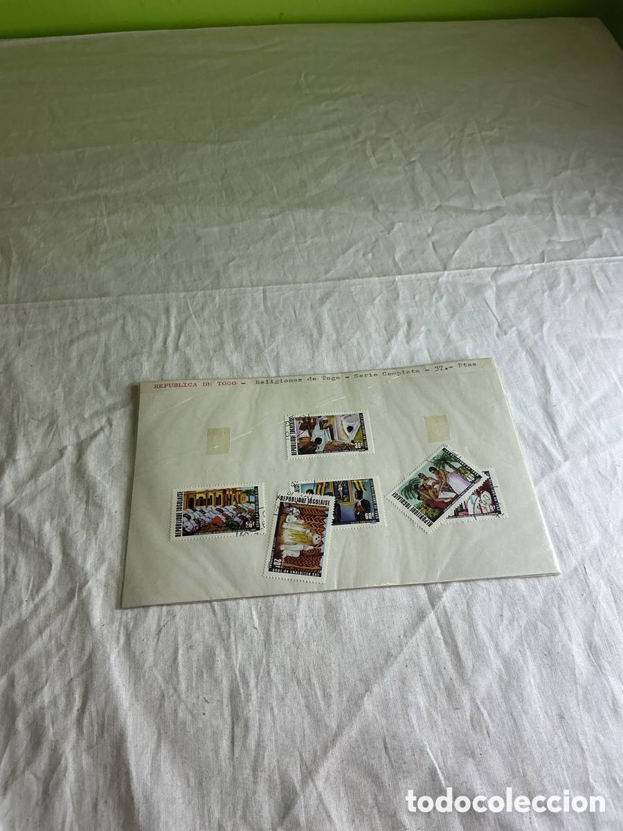 Briefmarken: Togo, lote de 6 sellos matasellados &ndash; Religiones de Togo