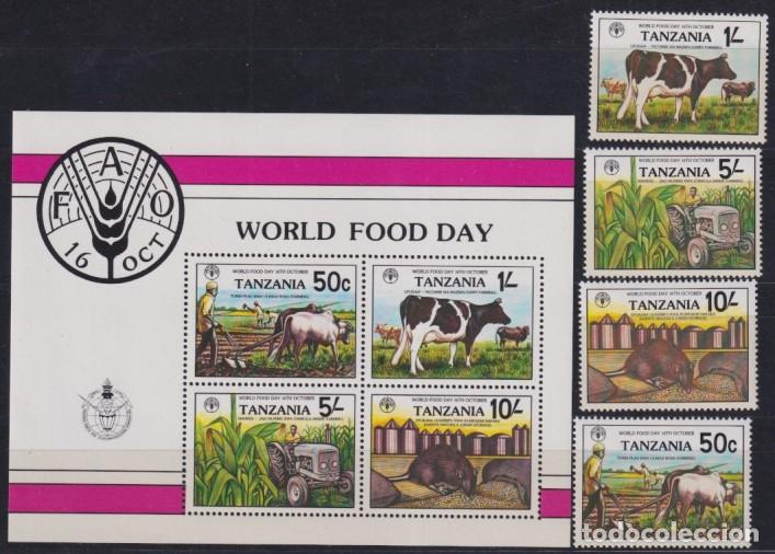Sellos: F-EX63205 TANZANIA MNH 1982 FAO WORLD FOOD DAY CAO SET + SPECIAL SHEET