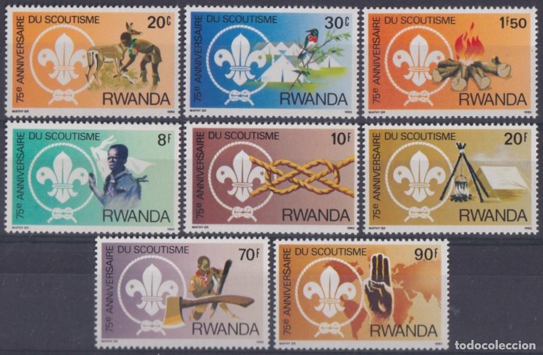 Sellos: F-EX63561 RWANDA MNH 1981 75 ANNIV BOYS SCOUT.