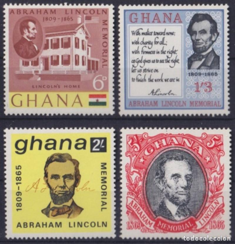 Sellos: F-EX57476 GHANA MNH 1965 PRESIDENT ABRAHAM LINCOLN.