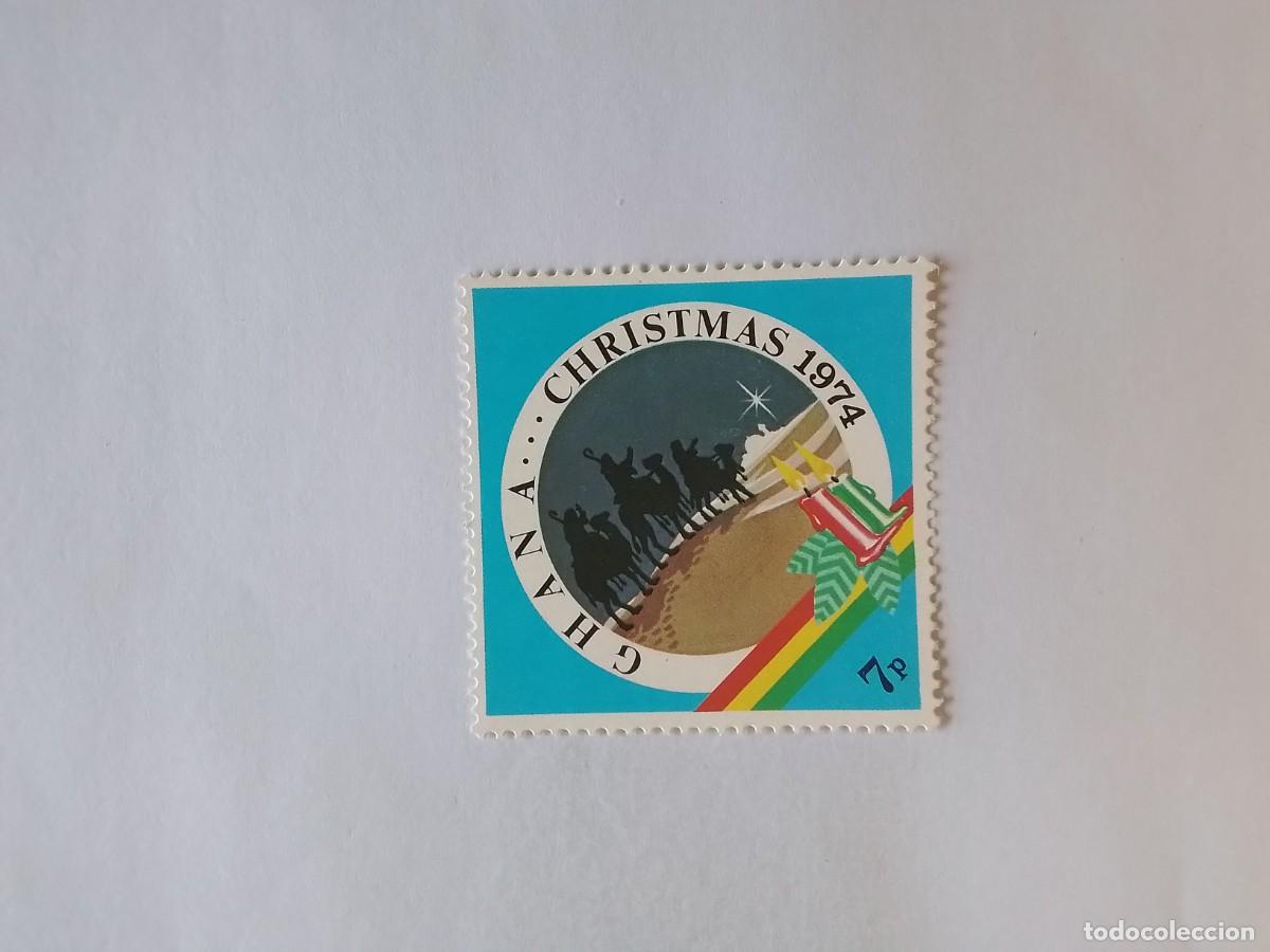 Sellos: A&Ntilde;O 1974 GHANA SELLO USADO