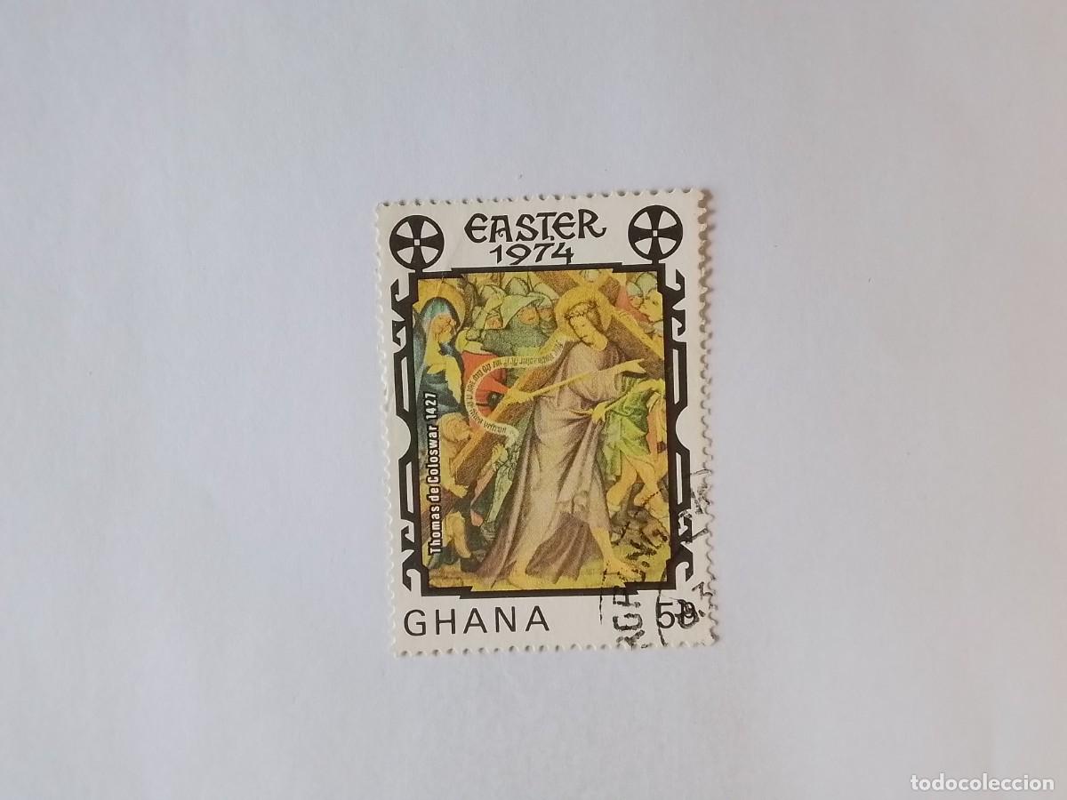 Sellos: A&Ntilde;O 1974 GHANA SELLO USADO
