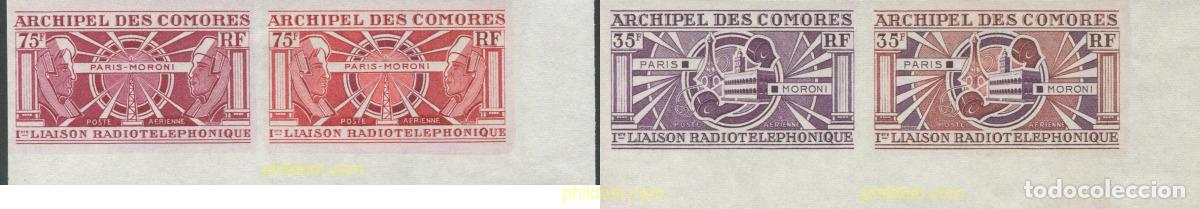 Sellos: 701733 MNH COMORES 1972 PRIMERA COMUNICACION RADIOTELEFONICA