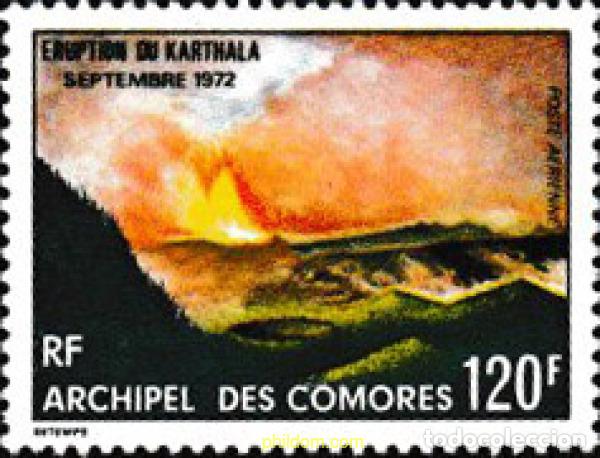 Sellos: 608770 MNH COMORES 1973 ERUPCION DEL VOCANO KARTHALA