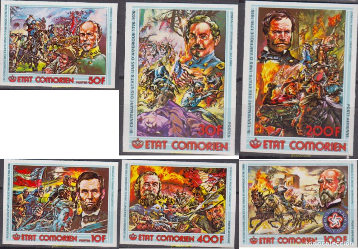 Sellos: 16758 MNH COMORES 1976 BICENTENARIO DE LOS ESTADOS UNIDOS