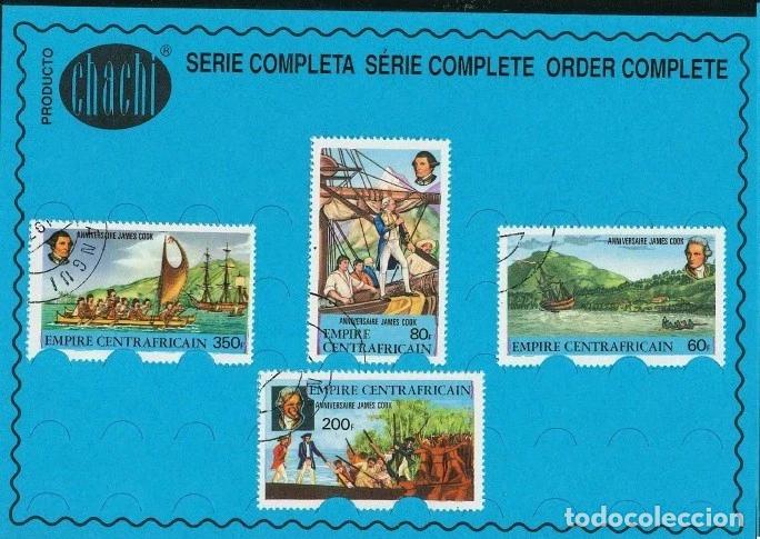 Sellos: Sellos Imperio Centroafricano: 3 series completas aviaci&oacute;n, Cook y fauna