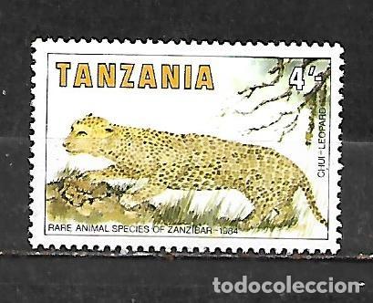 Sellos: 1985: TANZANIA Fauna rara de Zanz&iacute;bar - Leopardo (MNH**)