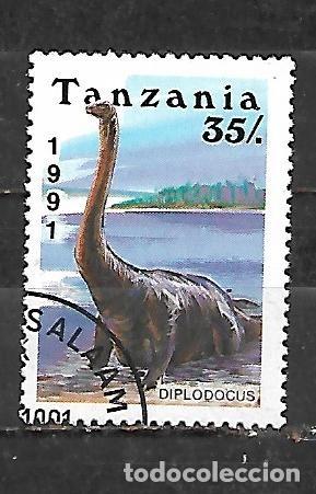 Sellos: 1991: TANZANIA Dinosaurios - Diplodocus (CTO)