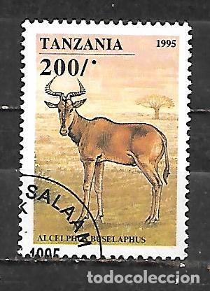 Sellos: 1995: TANZANIA Ungulados de &Aacute;frica - Kongoni (Alcelaphus buselaphus) (CTO)
