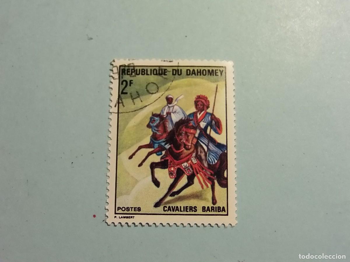 Sellos: BENIN-DAHOMEY 1970 - CAVALIERS BARIBA (JINETES DEL PUEBLO BARIBA) - GUERREROS A CABALLO.