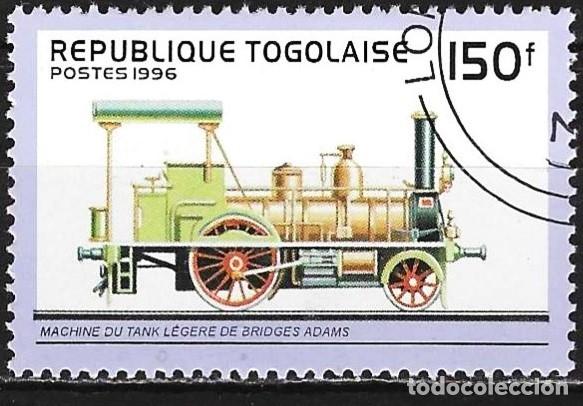 Sellos: Togo 1996 - Mi 2487 - YT 1523 - Locomotora Bridges Adams